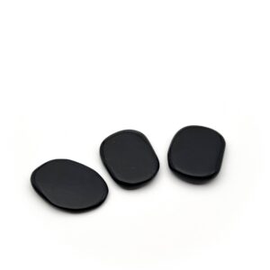Black Obsidian Flat Ovals