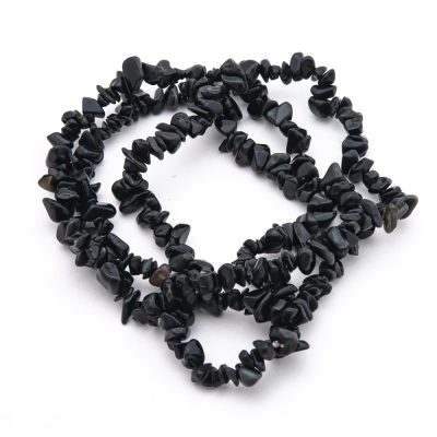 Black Obsidian Chip Necklace