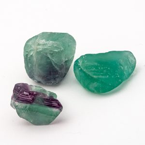 Raw Green Fluorite Pieces