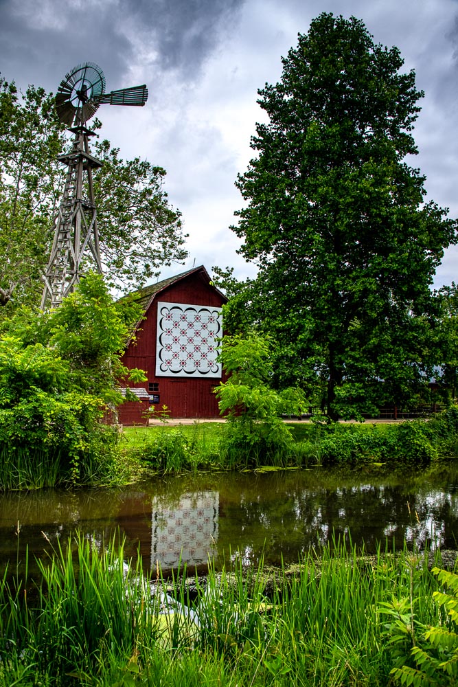 Bonneyville Mill with quilted wall
