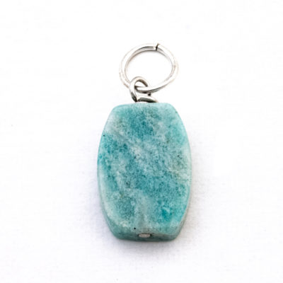 Amazonite Flat Oval Pendant