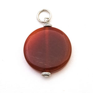 Carnelian Circle Pendant