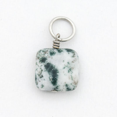 Tree Agate Pendant - Square 1/2"
