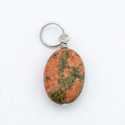 Unakite Pendant - Oval 3/4"