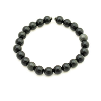 Golden Sheen Obsidian Stretch Bracelet