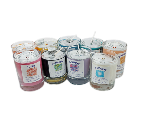 Soy Herbal Votive Candles Crystal Life Technology