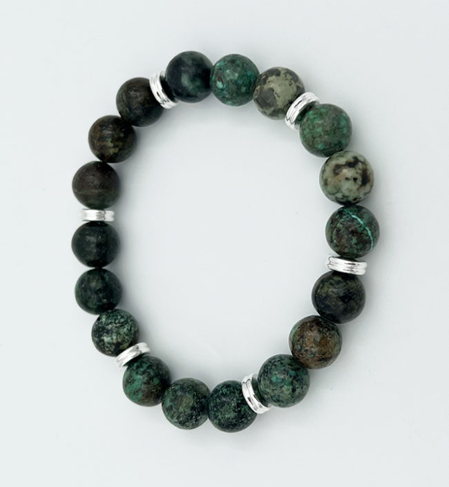 African Turquoise Stretch Bracelet