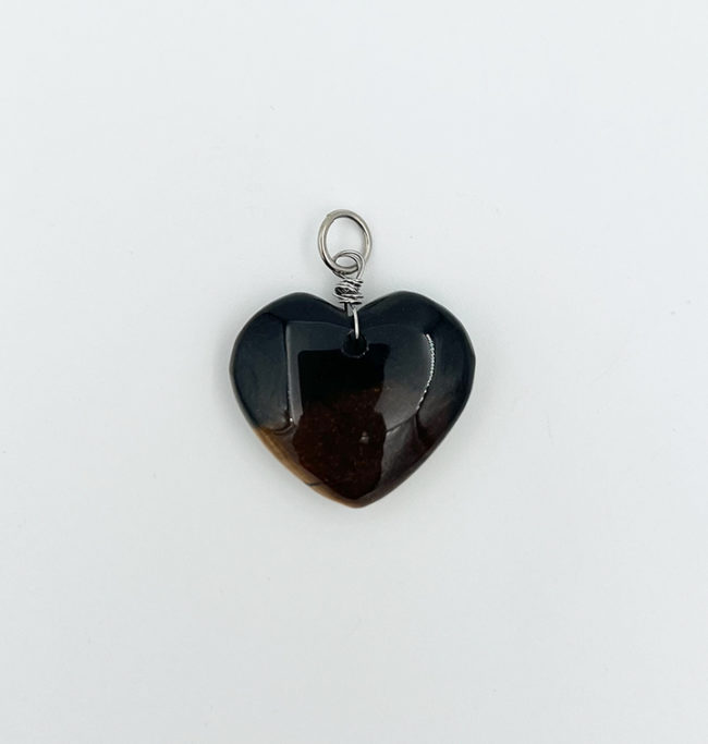 Tiger Eye Heart Pendant