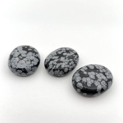 Snowflake Obsidian Pillows