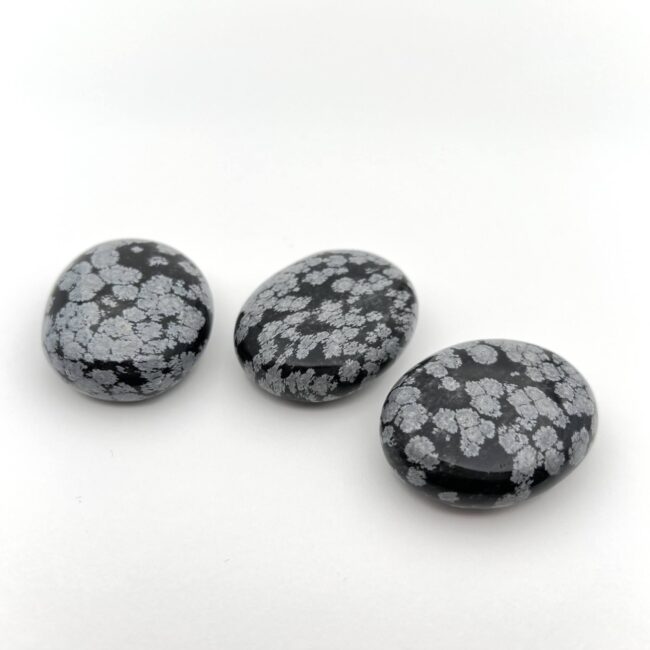 Snowflake Obsidian Pillows