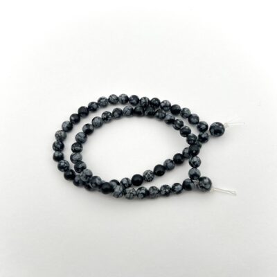 Snowflake Obsidian Power Mini Bracelet