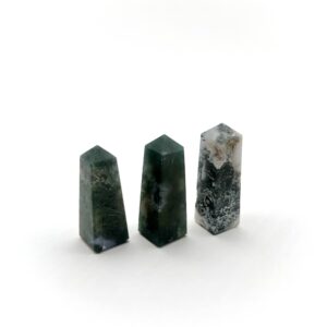 Moss Agate Obelisk