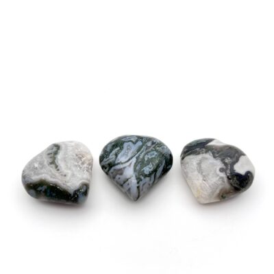 Moss Agate Heart