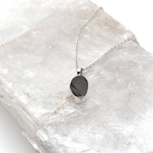 Shungite Bezel Pendant