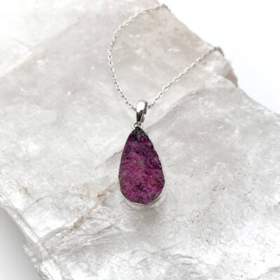 Cobalto Calcite Bezel Pendant