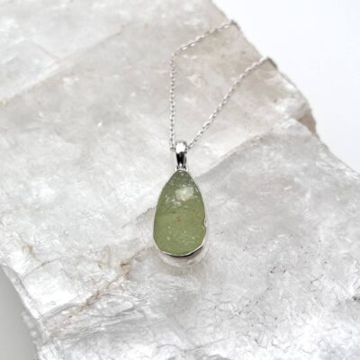 Prehnite Bezel Pendant