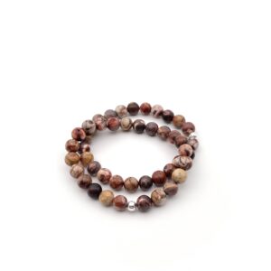 Birds Eye Rhyolite Stretch Bracelet