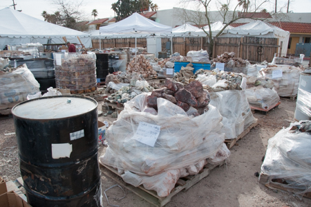 Rough is shipped in drums and stout bags