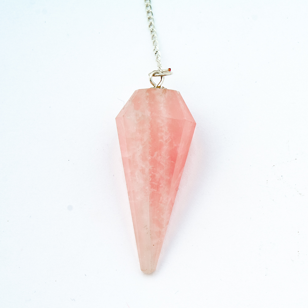 pink quartz pendulum