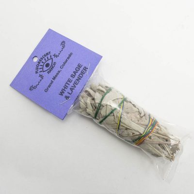 White Sage and Lavender Smudge Stick Mini