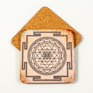 Sri Yantra Art Coaster | Color
