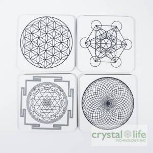 Four Core Geometries Coasters Set
