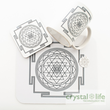 Sri Yantra on mugs, coasters, mousepads and pendants