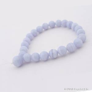 blue lace agate meditation bracelet