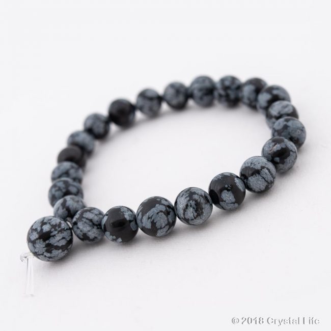 Snowflake Obsidian Power Bracelet
