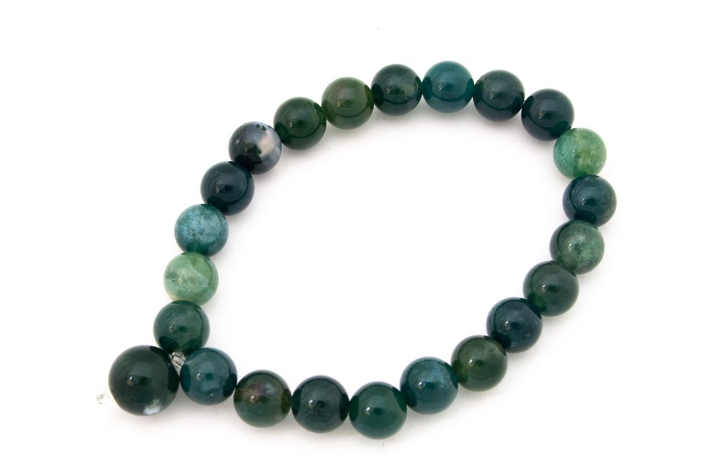 Moss Agate Meditation Bracelet