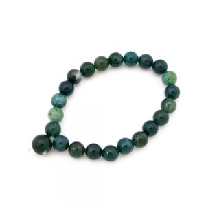 Moss Agate Meditation Bracelet