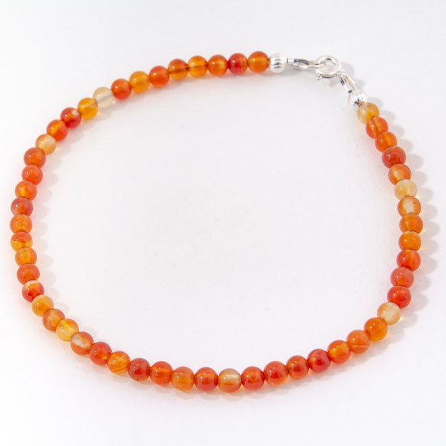 Orange Agate Anklet