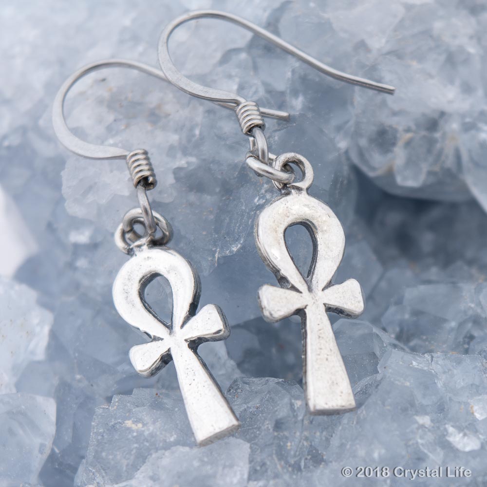dangling ankh earring