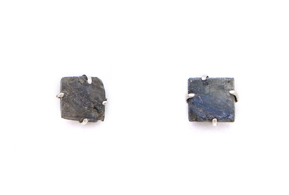 Labradorite Earrings | Post. Raw