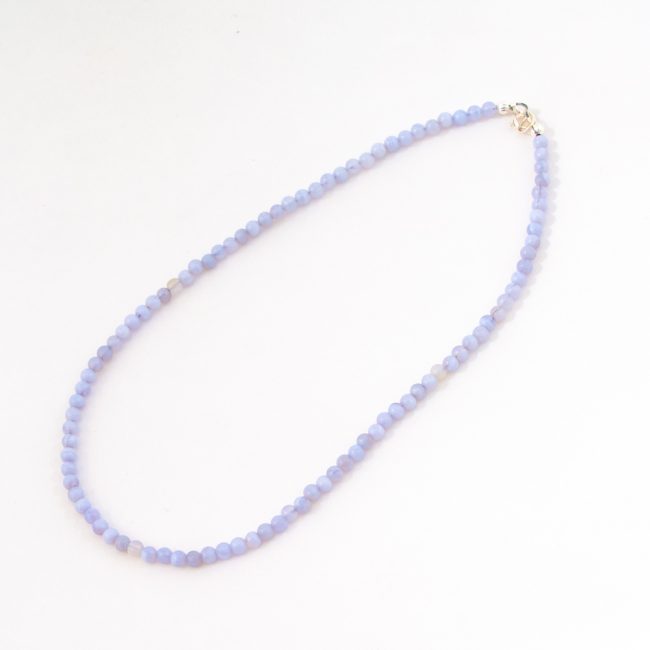 16" Blue Lace Agate Necklace