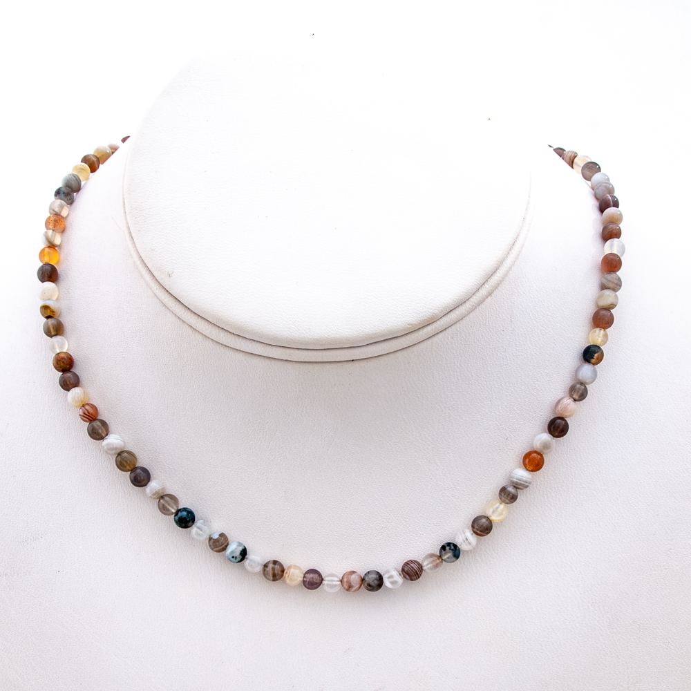 botswana agate necklace