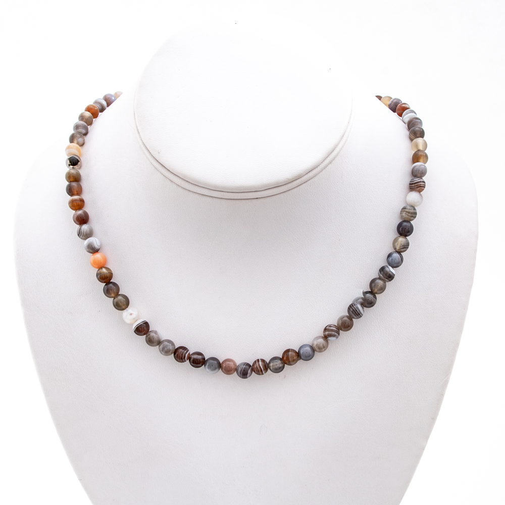 botswana agate necklace