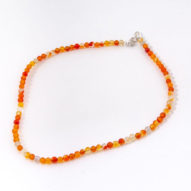 Orange Agate Necklace 16"