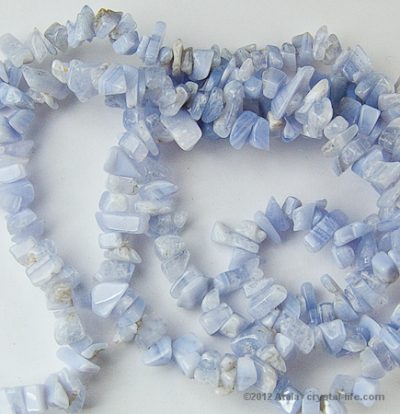Blue Lace Agate Chip Necklace