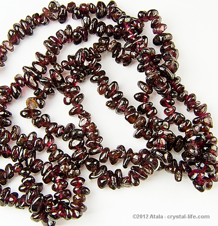 Garnet chip best sale necklace