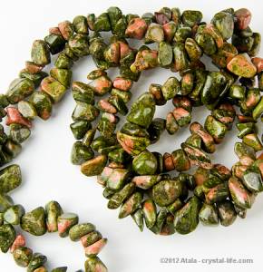 Unakite Chip Necklace