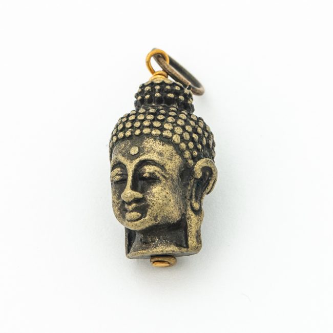 Antiqued Brass Buddha Head