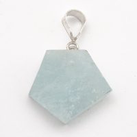 Aquamarine Pendant | Abstract Faceted 