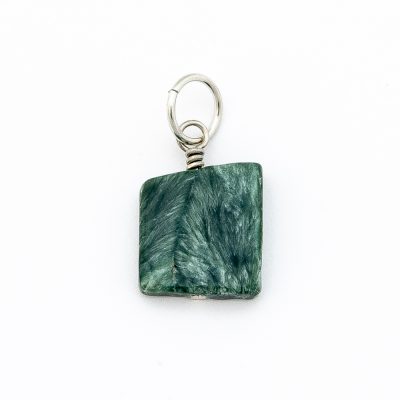 Seraphinite Pendant | Flat Squared