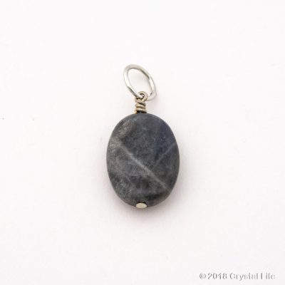 Labradorite Faceted Oval Pendant 