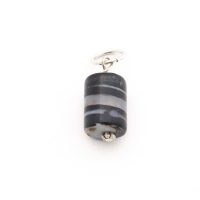 Sardonyx Pendant | Striped Cylinder