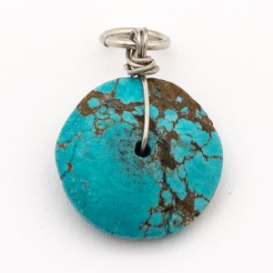 Turquoise Pendant | Wire Wrapped