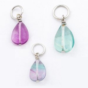 Rainbow Fluorite Pendant | Teardrop