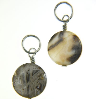 Dark Opal Pendant | Circle | 1/2"