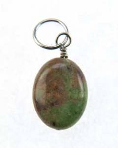 Dark Opal Pendant - Oval - 1"